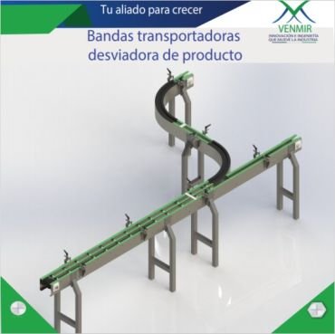 banda transportadora desviador diseño venmir