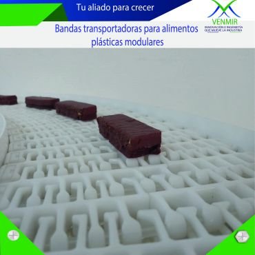 Bandas transportadoras para alimentos plásticas modulares