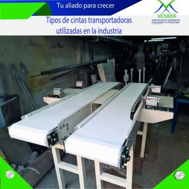 Tipos de cintas transportadoras utilizadas en la industria