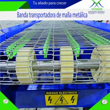 Bandas transportadoras de malla metálica