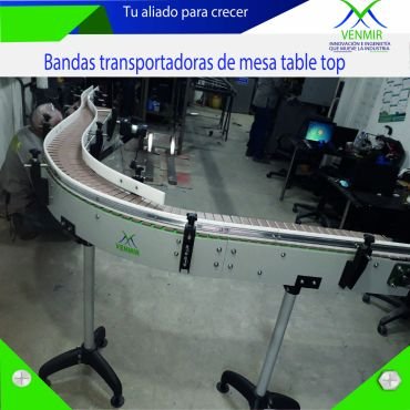 Bandas transportadoras de mesa table top