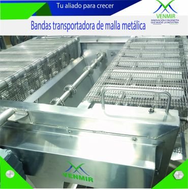 Banda transportadora de malla metálica