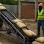 Bandas transportadoras para descarga de cemento