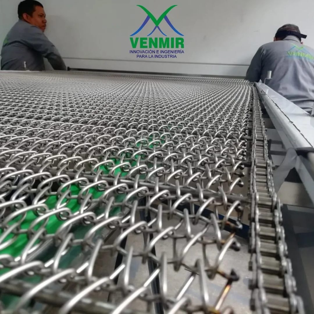 Bandas transportadoras de malla metálica