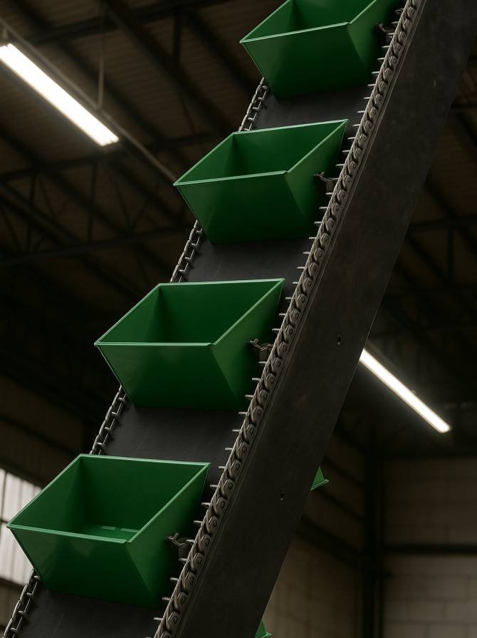 Bandas transportadoras de cangilones