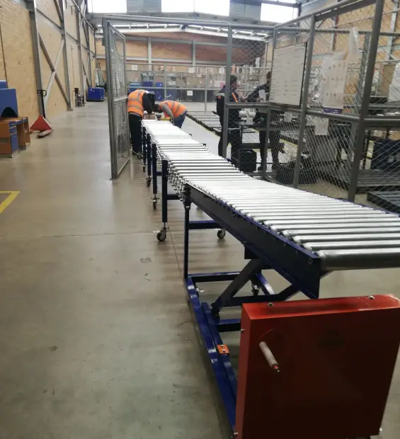 Bandas transportadoras de rodillos